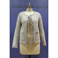 Ladies Knitted Cardigan (Inlay Knitted)