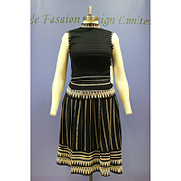 Ladies Knitted Vest & Dress (Inlay)